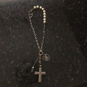 Real pearls st Christopher necklace